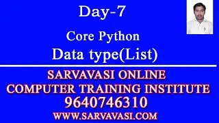 Core python(Standard Data types(List)) Day-7