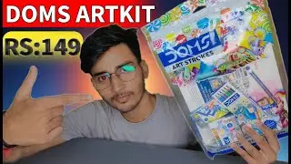 Doms Art Strokes Rs 149 Unboxing and Review 🔥| Doms Art Kit Unboxing #artkit