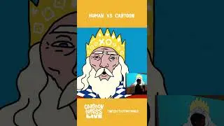 Human Vs Cartoon -- Cartoon Mess LIVE show in Seattle! #liveAnimation #twitchstreamer #puppetry