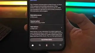 Как отменить подписку на Meta Horizon Plus
