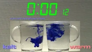 Diffusion von Tinte im Wasser