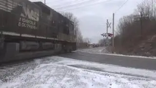 NS 14R at MP610.64 with an MBTA coach at the end