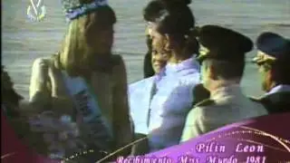Recibimiento Miss Mundo 1981 Pilin Leon