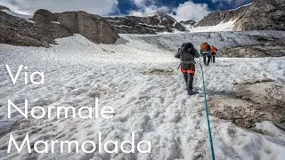 Marmolada, la Via Normale (Punta Penia) - Passando sul Ghiacciaio delle DOLOMITI