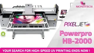 Pixeljet&reg; High Speed Hybrid UV Printer- Powerpro HB-2000