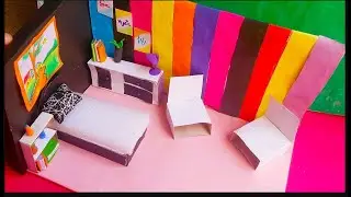 🎨🎀 Dollhouse Bedroom Furniture Ideas🎀✨ Tiny Dollhouse Bedroom