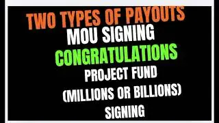 GOOD NEWS Project Fund (millions or billions) first signing M O U