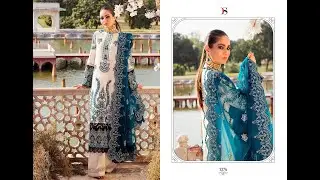 Deepsy Afrozeh Luxury Lawn Pure Cotton With Embroidery Work Suit|| Latest Patch Work Suit 2021