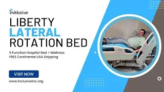 The Liberty Lateral Rotation 5 Function Hospital Bed by Inclusive Inc.