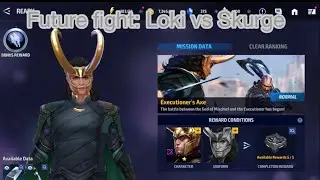 Future fight: Loki god of mischief vs Skurge the executioner! (No sound, no music)