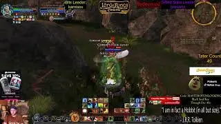 Poteen OBowen playing LOTRO, BRAWLER (blue line) running T7 Delvings!