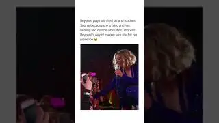 Beyonc&eacute; singing to Sophie at her concert
