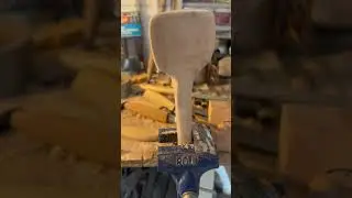 Spalted wood ladle needs a final sanding #spooncarving #woodenspoon #woodworking #carving