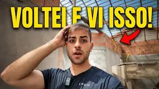 Voltei da viagem e encontrei a obra assim…
