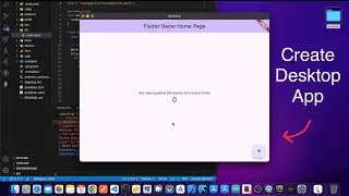 Create A New Flutter Project On Desktop Mac Device.
