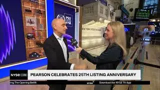 NYSE Listed Pearson Celebrates 25th Listing Anniversary by Ringing Opening Bell