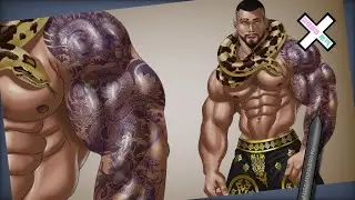 Epic Snake Tattoo Sleeve Drawing (Ibis Paint X Time-Lapse)