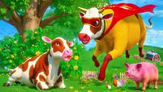 Super Cow Saves Cow Calf from Tiger | Epic Wildlife Moment