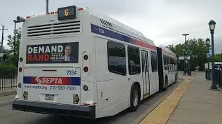 SEPTA 2013 NovaBus LFS articulated on Route 6! (FULL RIDE)