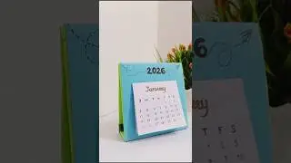 DIY desk calendar 2026 | Soumya's Craft Cafe #shorts #calendar #deskdecor #deskcalendar #2026