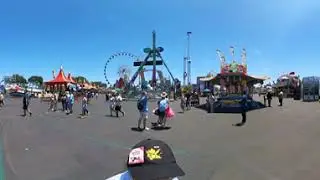 2023 Orange County Fair / OC Fair: 360 VIDEO Carnival Area Walkthrough with @theFUNnelCakeBlog