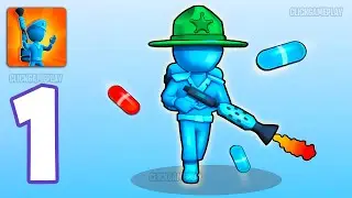 Plastic Army: Battle Simulator Gameplay Walkthrough Part 1 - Tutorial War Commander (Android,iOS)
