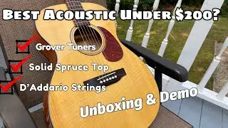 Best Acoustic Guitar Under $200? - Sigma Acoustic - Unboxing and Demo