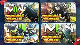ULTIMATE COD MODERN WARFARE 2 THUMBNAIL TEMPLATE 2022!! PSD!!