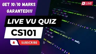 CS101 LIVE VU QUIZ 1 | Get Full Marks Guaranteed💯✍️ | 🔥 Hack 🔒 Quiz Firewall | Virtual University 🎓