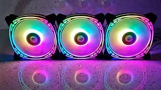 Kit com 3 fans gamer ninja fuuton ( unboxing, instala&ccedil;&atilde;o, sincroniza&ccedil;&atilde;o e efeitos rgb )