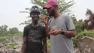 Liberian Zogo Eating Dog Food
