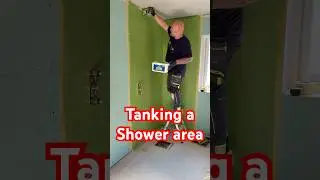TANKING A BATHROOM SHOWER AREA THE EASY WAY.. #bathroom #shower #howto