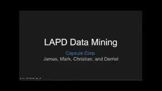 LAPD Data Mining Project
