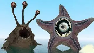 NEW STARFISH MONSTER PHASE 2 VS ALL SEA MONSTERS: HAND SEA, WE SWAM TOO FAR OCEAN & HEAR ME OUT!....