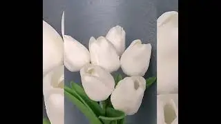 LED Tulip Night Light Simulation Flower Table Lamp Home Decoration Atmosphere Lamp Romantic Potted