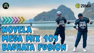 Megamix 105 | Novela | Bachata Fusion Choreography Zinpawan Happy kang Bachata Basic workout
