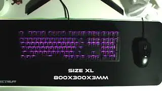 Mousepad Gaming RGB LED Spectrum Speed Edition XL - Uneed Indonesia