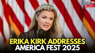 В прямом эфире: Эрика Кирк выступает на фестивале America Fest 2025 | Конференция Turning Point U...