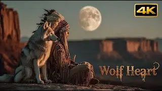 Native American Spiritual Music: canyon flute & calming sounds, sleep meditation, wolf spirit energy
