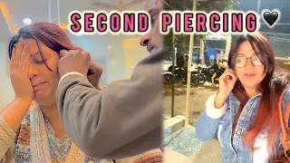 GOT MY EAR PIERCED🖤| vlog | Enavela enzii 