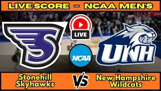 🔴 Stonehill Skyhawks vs New Hampshire Wildcats | NCAA Men&rsquo;s Basketball | Live Score Update Dec 17