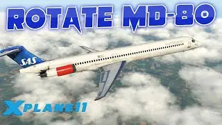 X Plane 11 - Rotate MD80 - Flying the Maddog from Hamburg to Riga