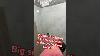 Big size tiles fitting ka real experience! Ekdum professional finish 👌#viral #tileshop