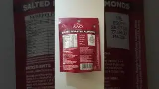 Salted Roasted almonds | Sao Food | 20 Rs