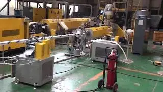 PE Foam PIPE Extrusion Line_PE65_IRAN(MYUNG-IL FOAMTEC)