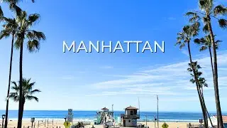 Relaxing Walk On Manhattan Beach Pier and Shoreline (4K 60fps)