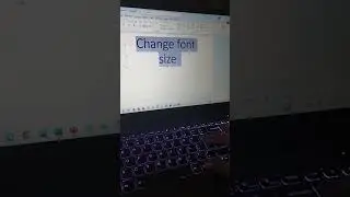 Change font size in pc | Word trick | #asmr | #pc | #trick | #gaming | #tech | #shorts