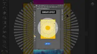 &iexcl;Crea impresionantes rayos de sol en Illustrator en 60 segundos! #shorts #tendencia #dise&ntilde;ogr&aacute;fico