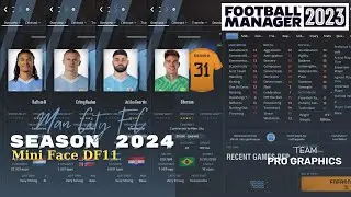 Mini Faces DF11 - Manchester City V1 2023 | Football Manager 2023 | Pro Graphics.