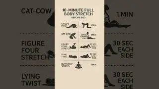 10-Minute Full Body Stretch to Relax Before Bed | Nighttime Routine for Better Sleep